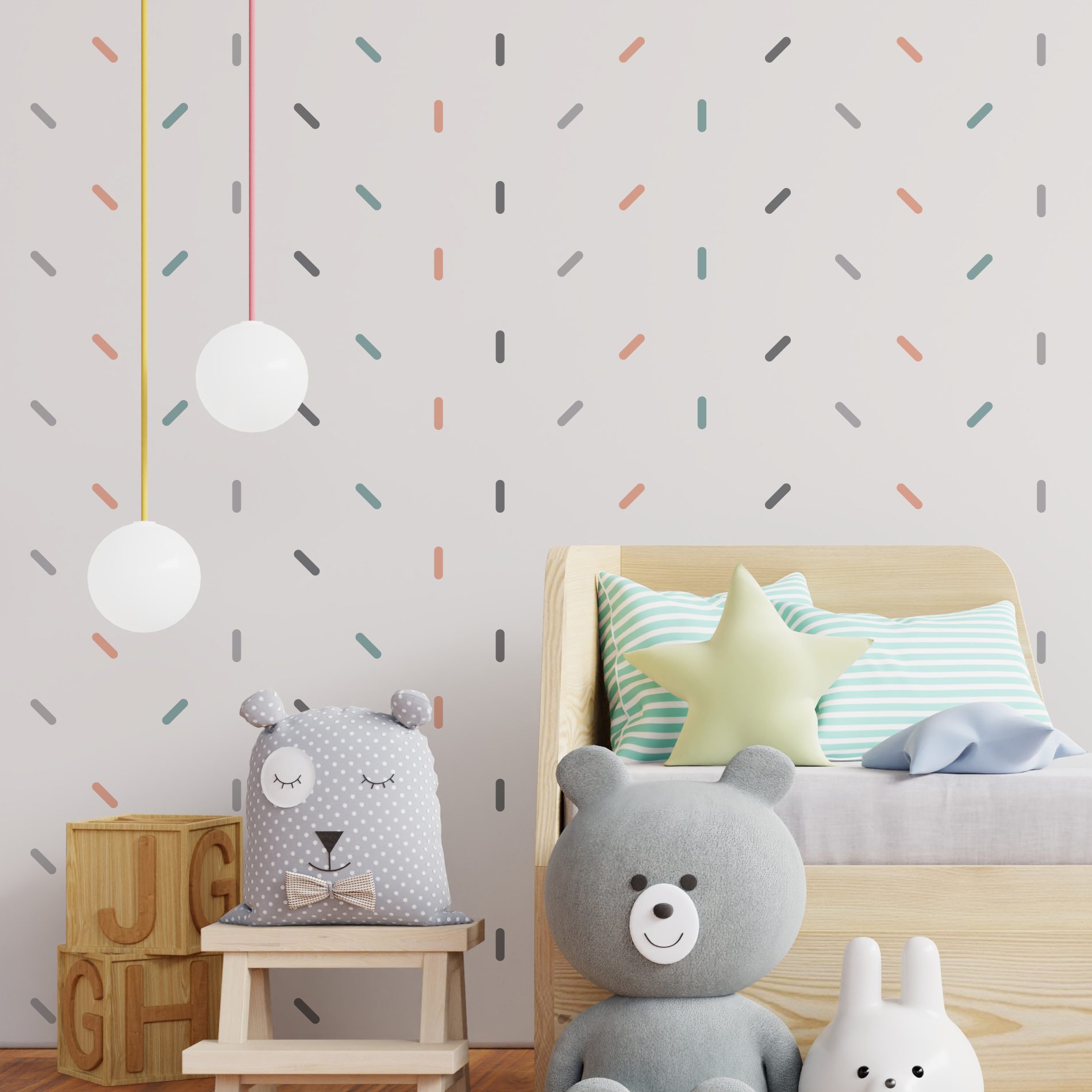 Mock,Up,Wall,In,The,Children's,Room,In,White,Wall