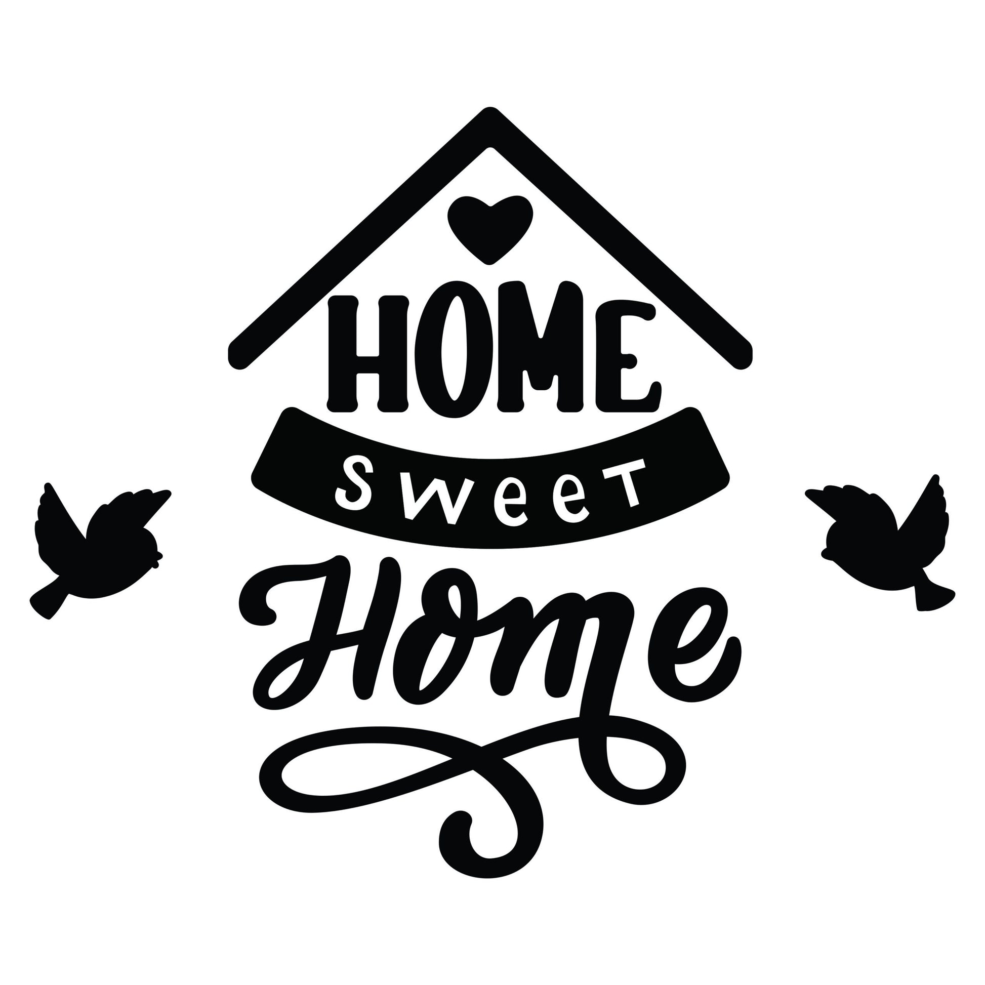 Adesivo de Parede com Ganchos Frase Home Sweethome