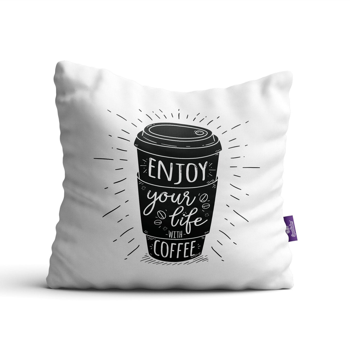 Almofadas com Frases Café Decorativas