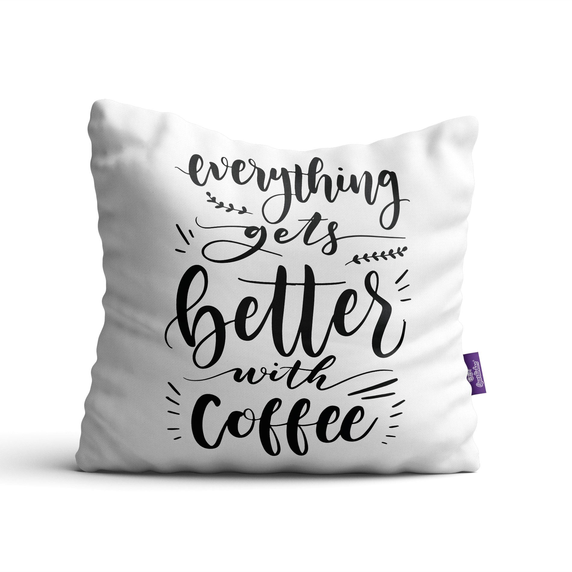 Almofadas com Frases Café Decorativas