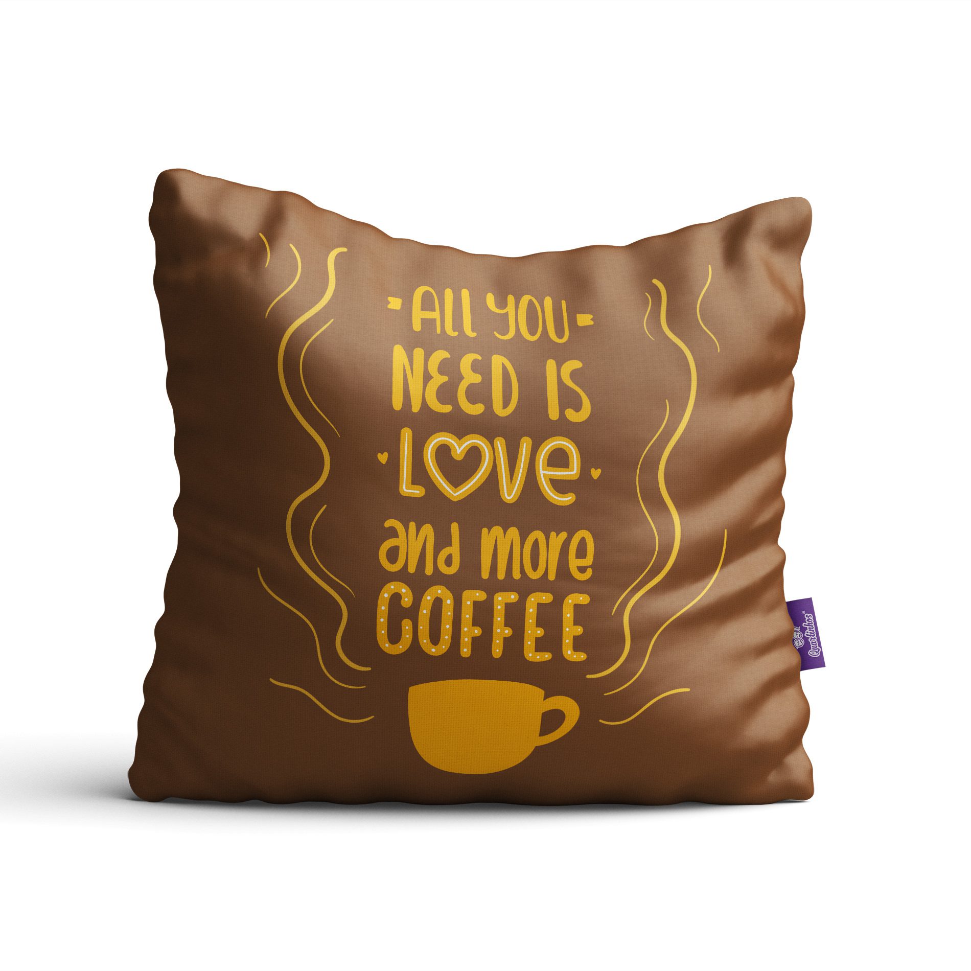 Almofadas com Frases Café Decorativas