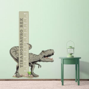 Adesivo de Parede Infantil Dinossauro Jurassic Régua