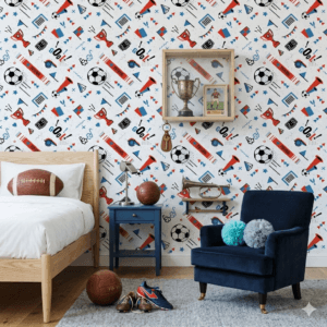 Papel de Parede Adesivo Futebol Celebração 57x270cm