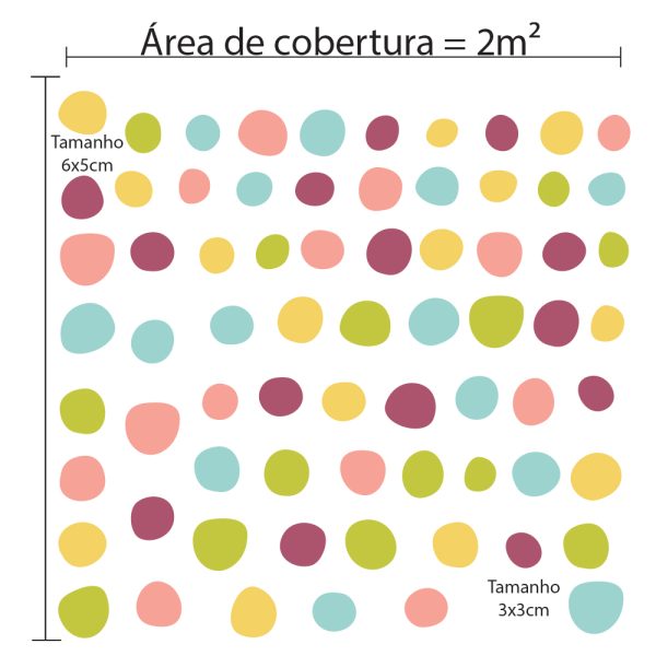 Adesivo de parede bolinhas