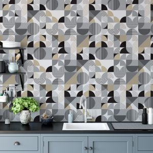 Kitchen,Mockup,Wall,Interior.,Wall,Art.,3d,Rendering,,3d,Illustration