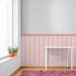 Adesivo de Parede para Quarto de Menina Cerca Ripada Rosa