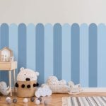 Adesivo de Parede Para Quarto Infantil Cerca tons de Azul