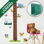 Adesivo de Parede Quarto Infantil Régua Floresta Livreiro