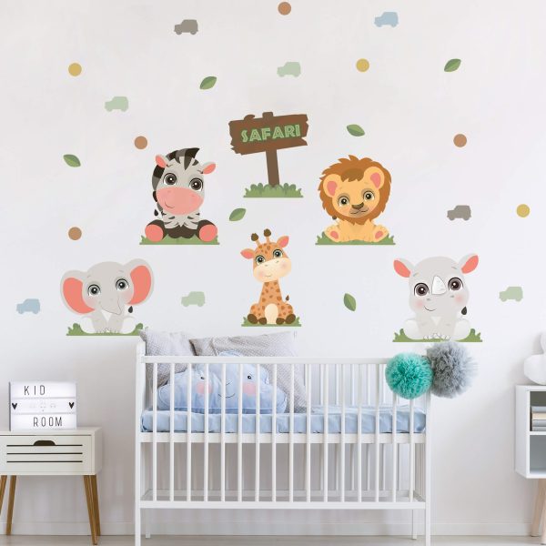 adesivo safari quarto infantil selva