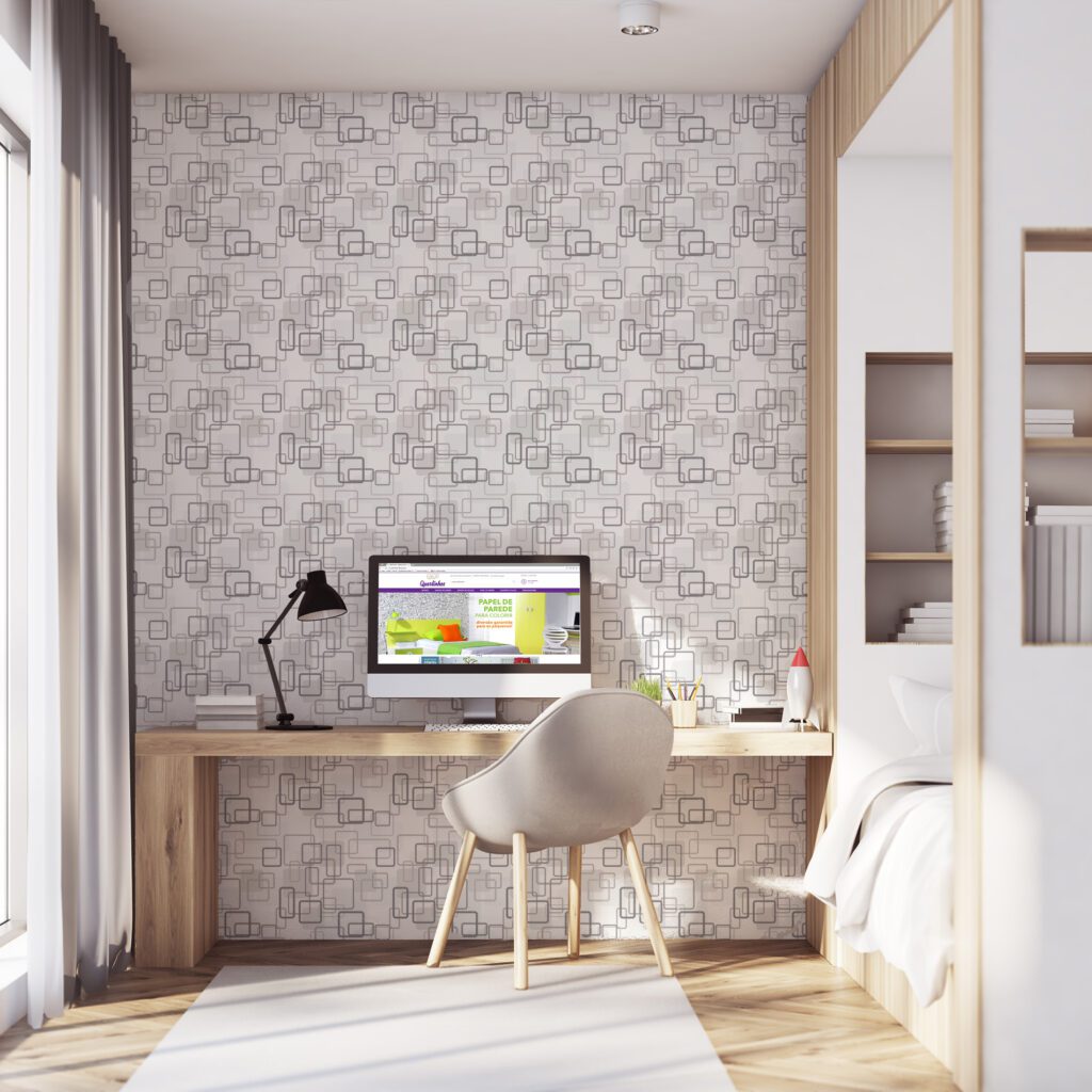 Papel de Parede Adesivo Geometria 2,70×0,57m