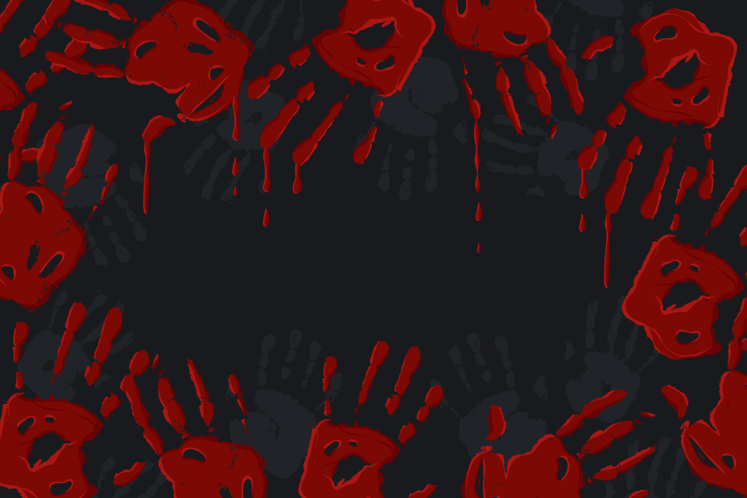 Papel de Parede de Marcas de Sangue Crie um Clima Assustador na sua Casa