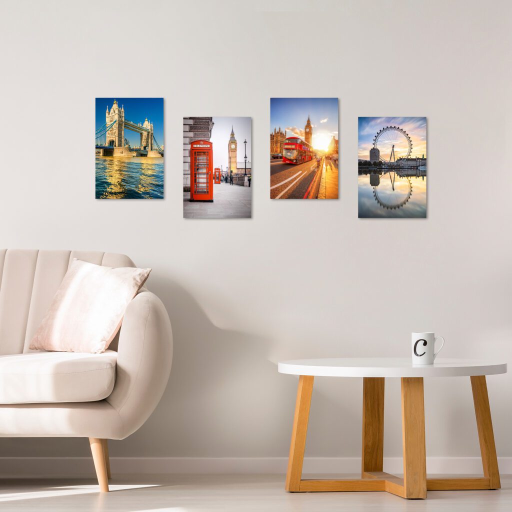 Placas Decorativas Fotos Londres 20x30cm Kit4un
