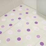 Piso Adesivo Antiderrapante Bolinhas tons Lavanda 14un