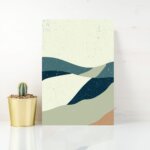 Placa Decorativa Abstrata Areia Fria 20x30cm