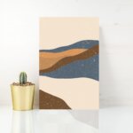Placa Decorativa Abstrata Dunas 20x30cm