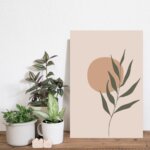 Placa Decorativa Abstrata Galho 20x30cm