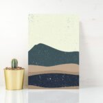 Placa Decorativa Abstrata Horizonte 20x30cm