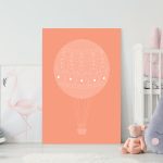 Placa Decorativa Balão Branco 20x30cm