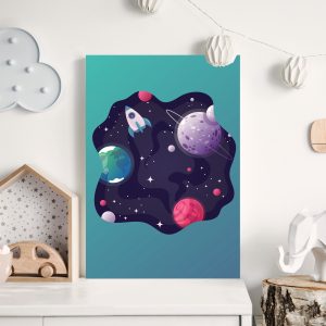 Stylish,Scandinavian,Newborn,Baby,Room,With,Wooden,Toys,,Elephant,,Cotton