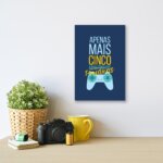 Placa Decorativa Frase Gamer Geek 1 Português 20x30cm