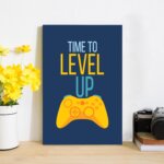 Placa Decorativa Frase Gamer Geek 4 20x30cm