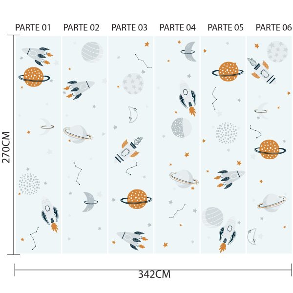 Papel de Parede Menino Espaço