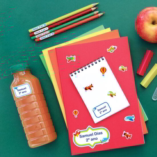 Adesivo para Material Escolar