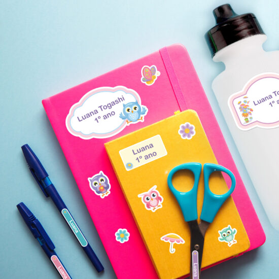 Etiquetas escolares personalizadas