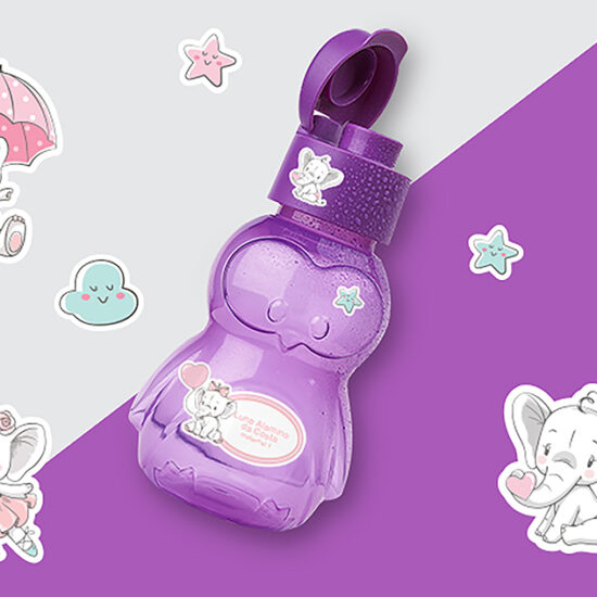 Etiqueta Escolar Menina Personalizada Elefante e Tag Mochila