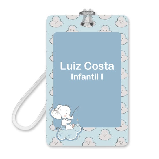 Etiqueta Escolar Menino Personalizada Elefante 2 TagsMochila Etiqueta Escolar Menino Personalizada Elefante 2 TagsMochila