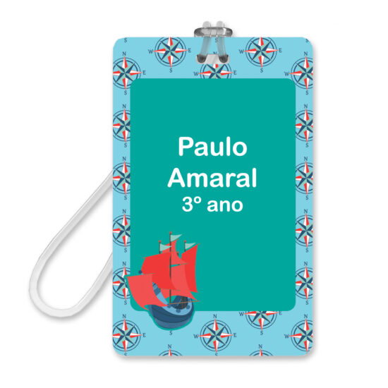 Etiquetas Escolares Personalizadas Náutico 2 Tags Mochila