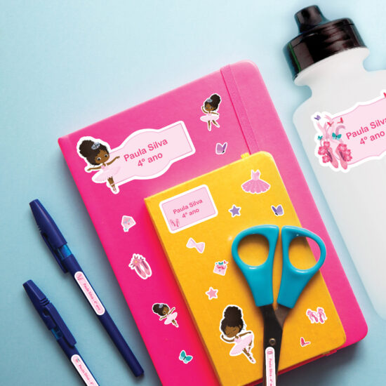 Etiqueta Escolar Personalizada Bailarina Negra Kit Jumbo Etiqueta Escolar Personalizada Bailarina Negra Kit Jumbo