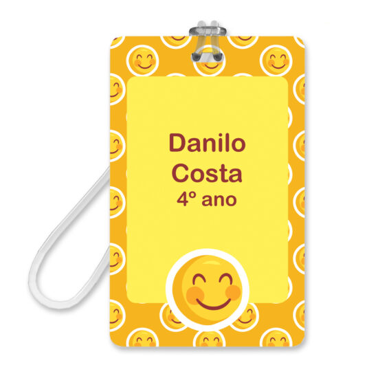 Etiquetas Escolares Personalizadas Emojis com Tag Mochila