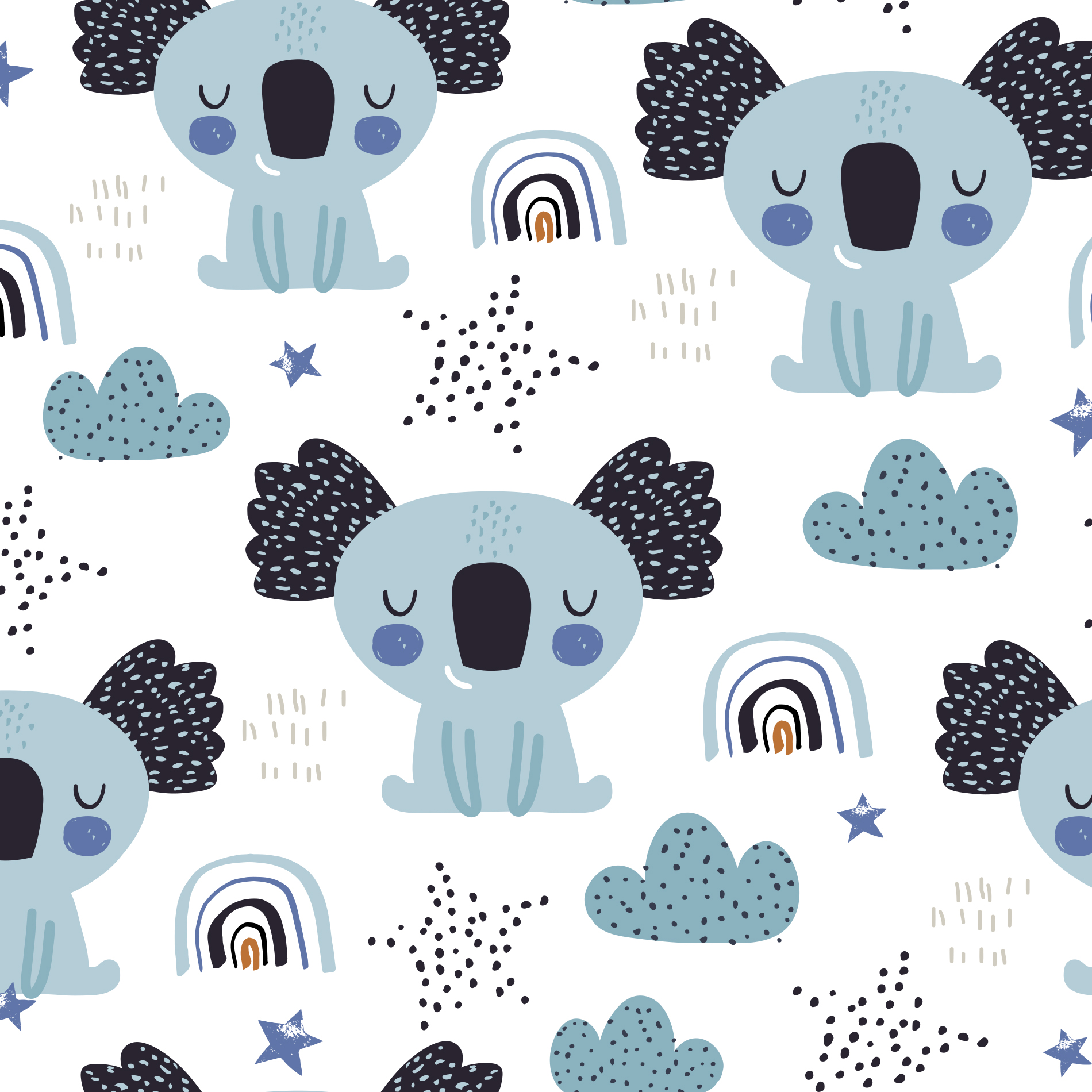 Wall,Mock,Up.,Child's,Room,Interior.,Scandinavian,Style.,3d,Rendering,