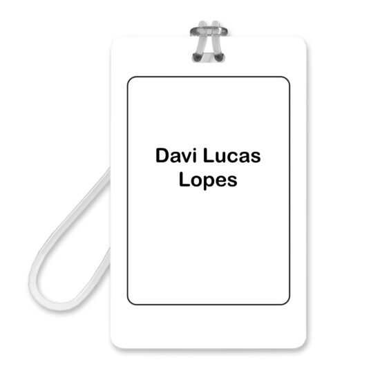 Etiquetas Escolares Personalizadas Brancas 2 Tags Mochila