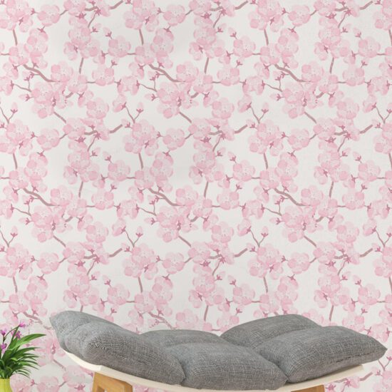 Papel de Parede Adesivo Flor de Cerejeira 2,70×0,57m