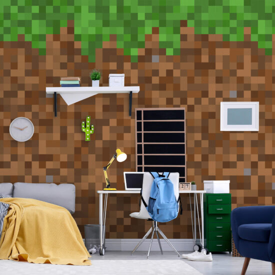 Papel de Parede Gamer Para Quarto Infantil Video Game 12m²