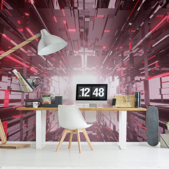 Papel de Parede Gamer Scifi Painel 3D Video Game 6 rolos 9m²