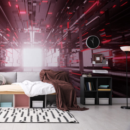 Papel de Parede Gamer Scifi Painel 3D Video Game cobre 12m²