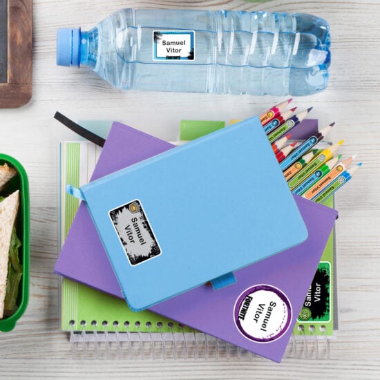 Adesivos para cadernos escolares