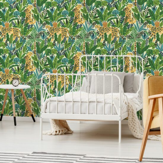 Papel florido para parede