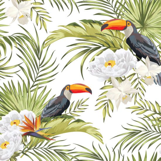 Papel florido para parede