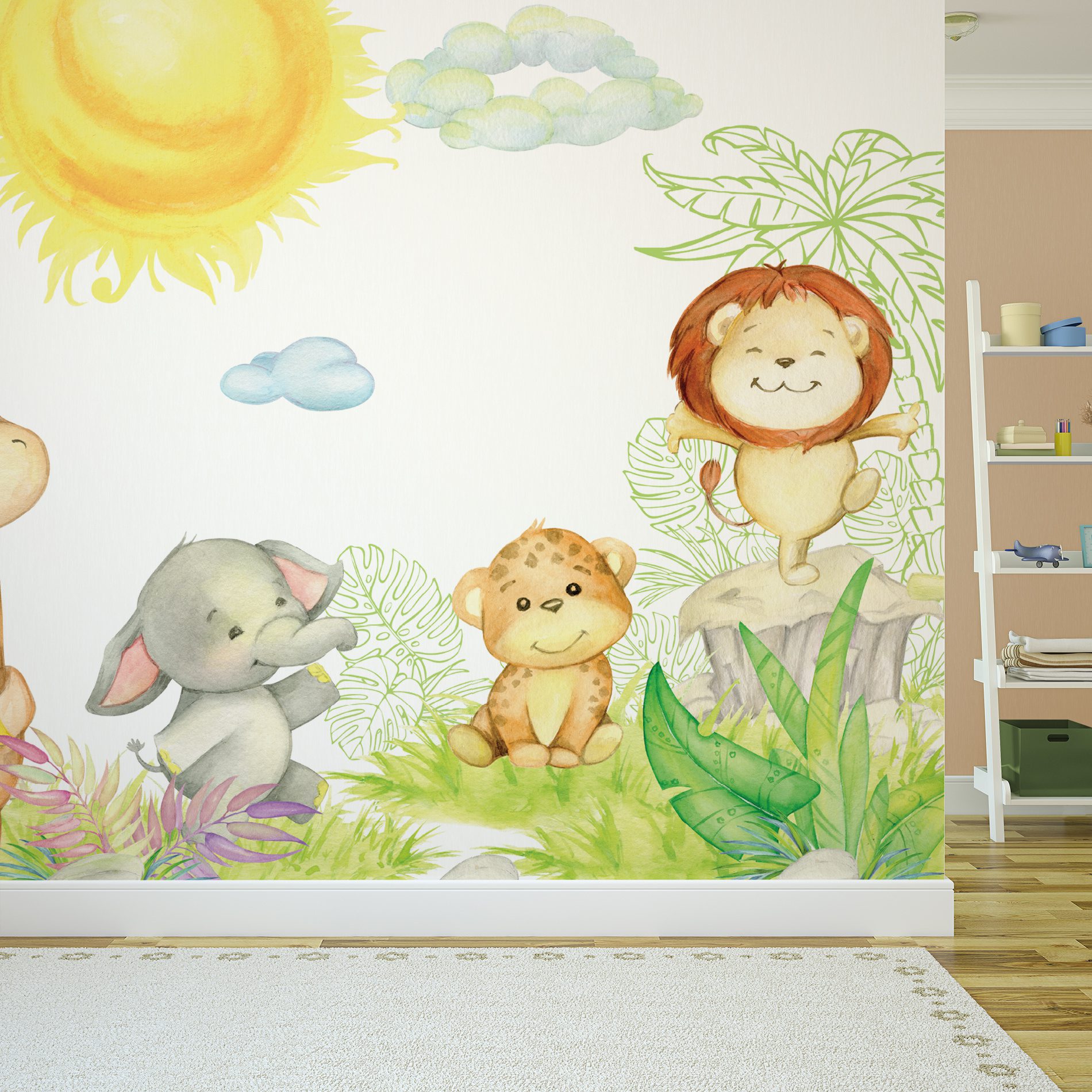Interior,Of,Nursery.,3d,Render.,Pictures,In,Frames,Was,Painted