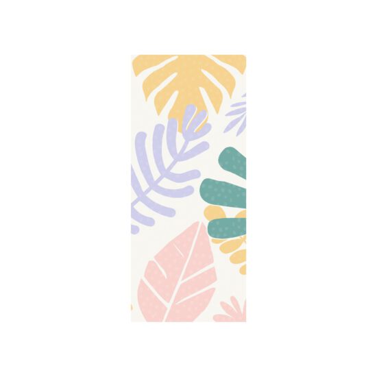 Papel de Parede Painel Folhagem Floral Tons Pasteis 2 rolos – 3m²