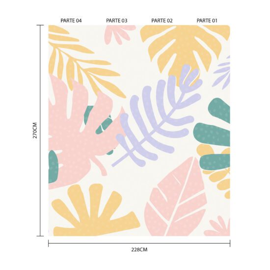 Papel florido para parede