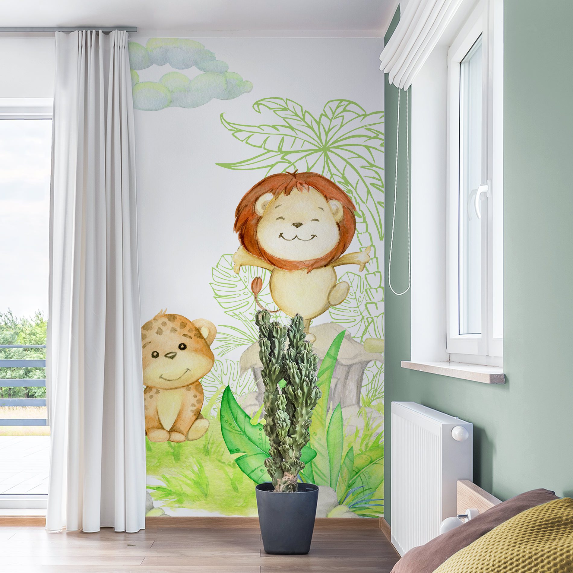 Bright,Bedroom,With,Large,Bed,And,Open,Balcony,Doors