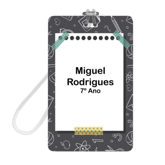 Etiquetas Escolares Personalizadas Matérias e 2 Tags Mochila