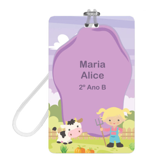 Etiquetas Escolares Personalizadas Fazendinha com Tag Mochila Etiquetas Escolares Personalizadas Fazendinha com Tag Mochila