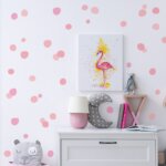 Adesivo De Parede Bolinhas Irregulares tons de Rosa 2m²