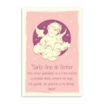 Placa Decorativa Oração Anjo da Guarda Estrela 20x30cm